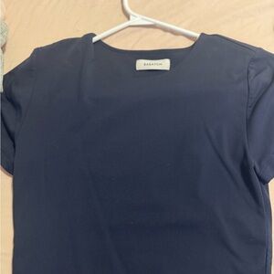 Babaton Dark Blue Short Sleeve Top